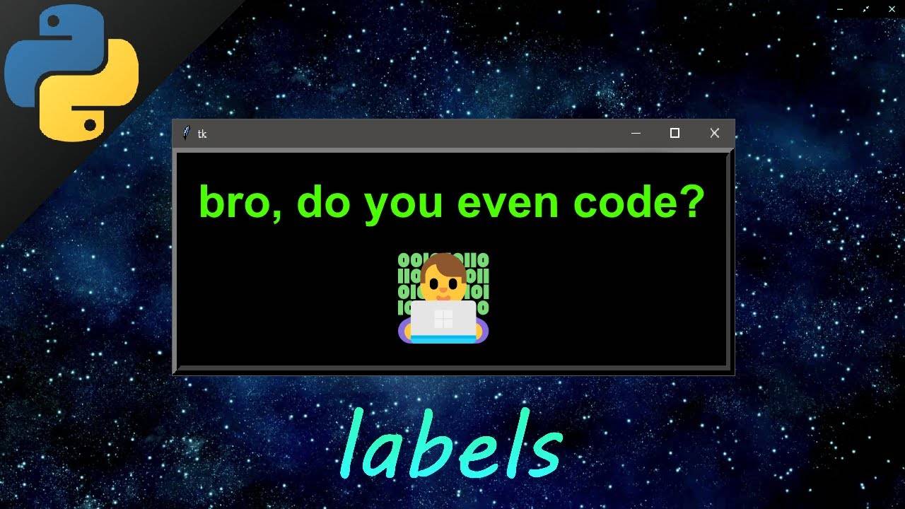 Урок №2: Python tkinter labels