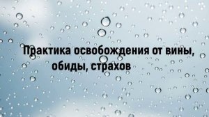 Практика-медитация перед сном. Освобождение от чувства вины, обиды, страхов. Расслабление