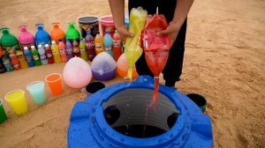 ПОПРОБУЙТЕ гигантские шарики из зубной пасты Eruption с Big Pepsi, Fanta, Mtn Dew, Cola и Mentos