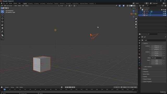 4. Selecting objects in Blender