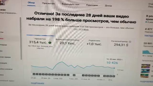  Обзор Творческой студии Ютую Сколько платит ютуб за 1000 просмотров