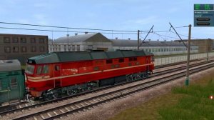 поездка на ТЭП70 в Trainz Simulator 12