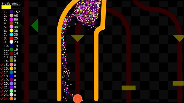 Survival Marble Race in Algodoo смотреть онлайн