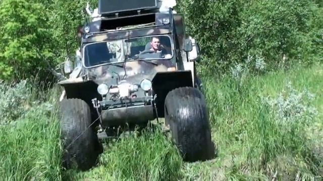 Вездеход "ХИЩНИК -2901" преодоление ручья, часть 2 смотреть онлайн