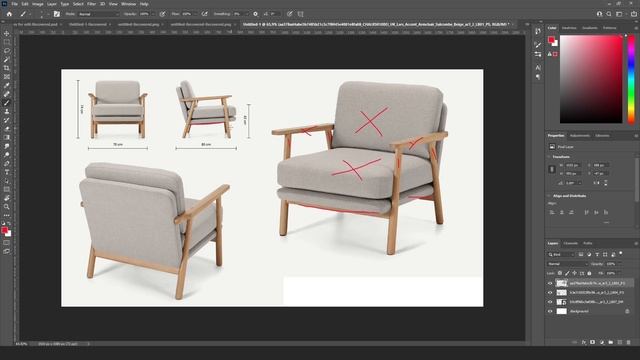 03 - Outlining the Reference images - Create furniture in blender видео уроки