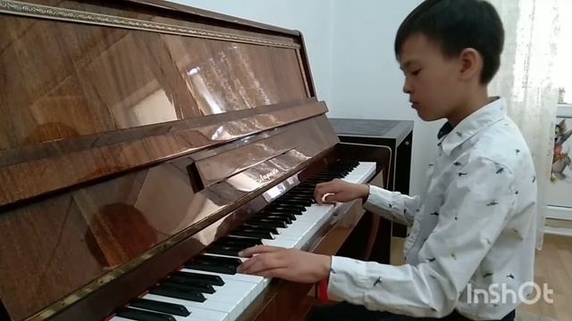 Есимов Инаят, 9 лет, Г. Жубанова. Напев, В. Климашевский. Весёлая мартышка.