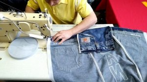 Как сделать фартук из джинсов своими руками DIY handmade denim bag Jeans Fantasy Мастер Юрий