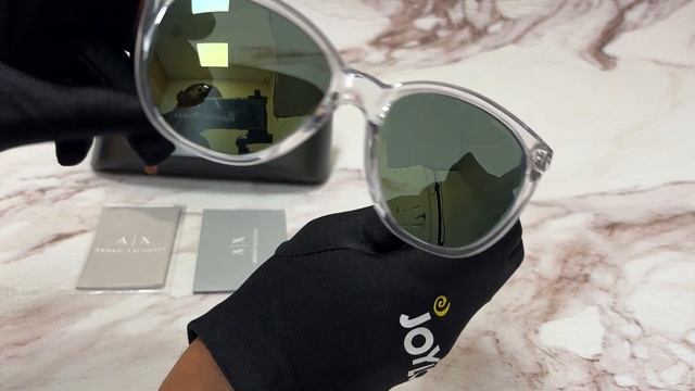 Armani Exchange Sunglasses Model-AX4072S Color-82356R Crystal-Havana/Light Green Mirror Petrol смотреть онлайн