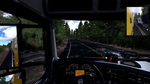 American Truck Simulator чуть не перевернулся ))))