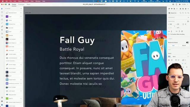 XD Daily Creative Challenge - AR Gaming Dashboard  Adobe Creative Cloud