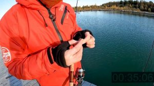 Не смог подобрать приманку и с треском проиграл. Ловим  прудовую форель на силикон. AKARA Maggot 1.