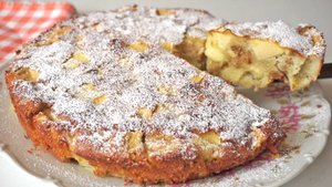Много яблок и мало теста! Яблочный пирог, который тает во рту!
