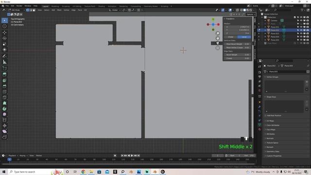 03 - Aligning and Creating Floor Plans Pt1. CREATING A MODERN HOUSE in Blender