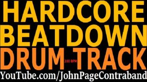 Hardcore Drum Track Beatdown DRUMS ONLY Metal Post Backing 200 bpm