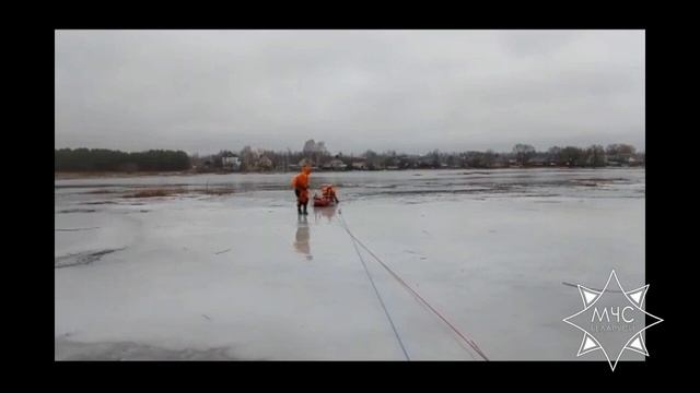 В Лепеле спасатели помогли выбраться из полыньи дикой козе смотреть онлайн