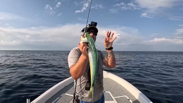 Fishing a JIG! in 60' Deep on the GULF When I Caught THIS! смотреть онлайн