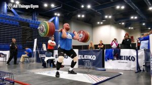 Lasha Talakhadze 240kg Clean & Jerk 2015 World Weightlifting Championships Training Hall