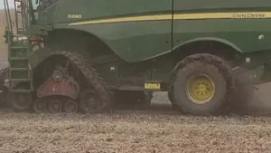 гусеничный ход на комбайн John Deere