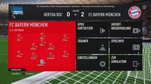 FIFA 23 | FC BAYERN MÜNCHEN vs. HERTHA BSC BERLIN | BUNDESLIGA ◄FCB #09►