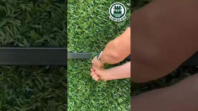 Как монтируется травяной забор