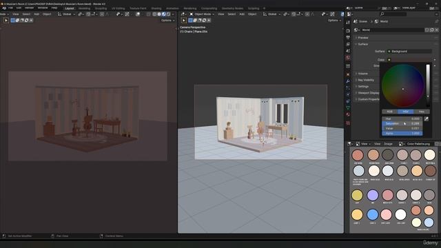 31. Lighting - pt1. ISOMETRIC SCENE в Blender видео уроки