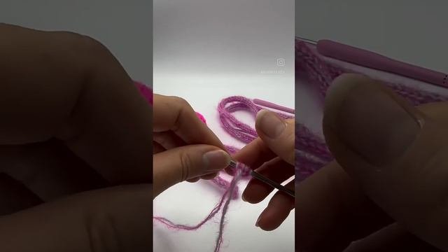 2 способа связать шнурок спицами 🫶🏻🧶