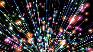 4K Motion Background - Colorful Comet Spring