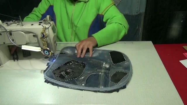 DIY Bag. Как сделать рюкзак из джинсов своими руками + выкройка. Джинсовая Фантазия Jeans Fantasy