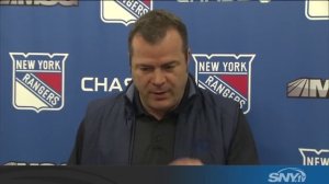 Dan Boyle of the Rangers curses out reporters