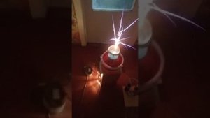 Ламповая катушка тесла на гу 81м .