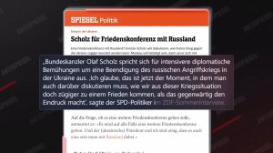 Scholz fordert Friedensgespräche zur Ukraine, aber was fordert Putin? (16.09.2024)