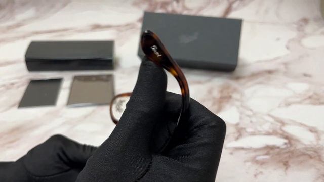Persol Eyeglasses Model- 3263-V Color-24 Havana/Silver-Logo