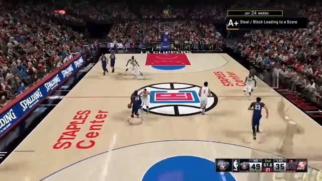 NBA 2K1 PELICANS VS CLIPPERS смотреть онлайн