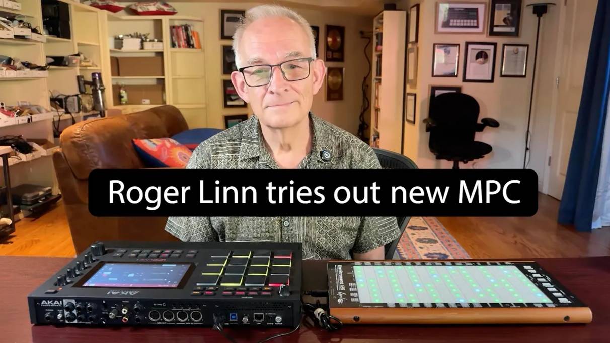 Roger Linn Tries Out New AKAI MPC