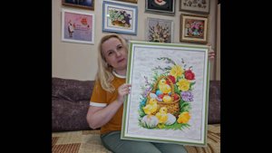 65.24 Светлая Пасха. Бисерная радуга. Готовая работа