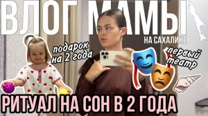 Ритуал на сон в 2 года | Подарок на 2 годика | Первый театр | Влог мамы (122)