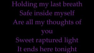 Evanescence My Last Breath With Lyrics