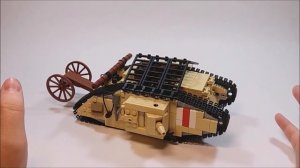 LEGO WWI tank "MARK V".ЛЕГО  САМОДЕЛКА