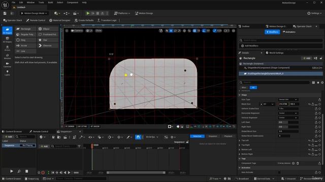 03 - 2D shapes details. MOTION DESIGN Unreal Engine 5.4 with Raffi Bedross