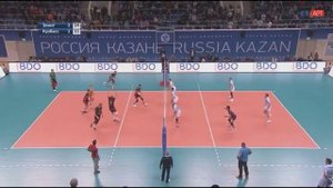 Алексей Вербов набирает очко в атаке