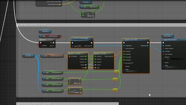 16 - Multi section Staircase into Roof. BUILDING STRUCTURES in Unreal Engine 5 by UnrealityBites