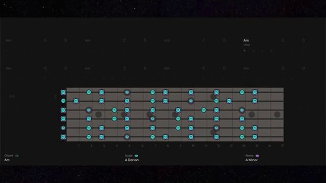 Six Blade Knife  Backing Track in Am