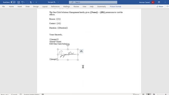How to generate Document(s) with a template document using Document Generator at One Click Solution