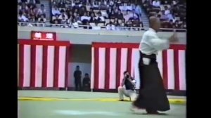 Rinjiro Shirata at 25 All Japan Aikido Demonstration in 1988