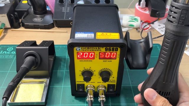 แกะกล่องรีวิวเครื่องเป่าลมร้อน+หัวแร้ง GORDAK 968D HOT AIR + Soldering iron смотреть онлайн