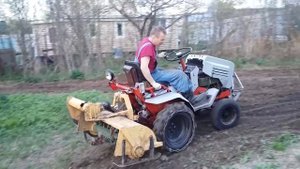 почвофреза из подметальной щетки часть2
