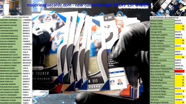 11-22-19 Panini Prizm Football 2019 Half Case PYT #13 смотреть онлайн