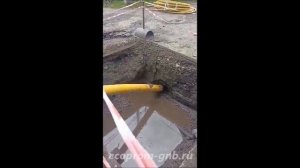 Установка ГНБ - УНБ-20К - Работа с приямка (часть 1) / (ecoprom-gnb.ru)