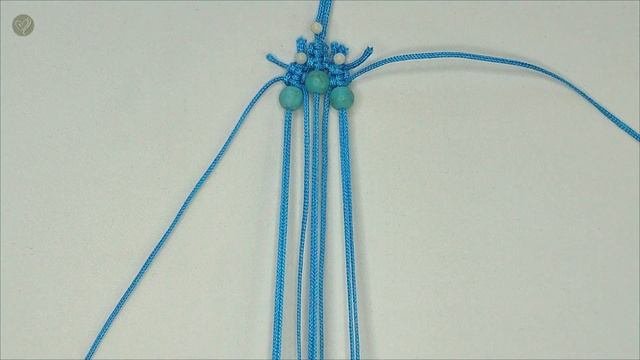 DIY Blue Macrame Bracelet Square Knot With Stone Beads | Macrame Bracelet Tutorial