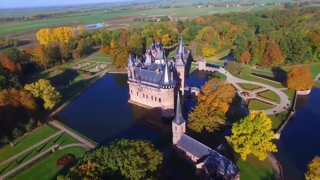 Осенние Нидерланды.Замок де Хаар(Kasteel de Haar). смотреть онлайн